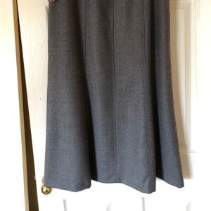 Gray wool skirt